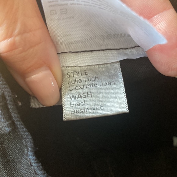 Reformation Julie High waist cigarette black jeans - Picture 5 of 7